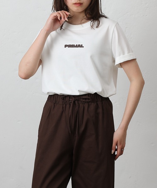 COLONY 2139（コロニートゥーワンスリーナイン）の「PRIMALプリントＴシャツ（Tシャツ/カットソー・レディース・オフホワイト/ブラック/ホワイト/ミント/イエロー・FREE）」の6枚目の写真