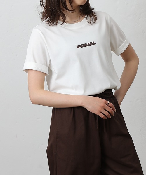 COLONY 2139（コロニートゥーワンスリーナイン）の「PRIMALプリントＴシャツ（Tシャツ/カットソー・レディース・オフホワイト/ブラック/ホワイト/ミント/イエロー・FREE）」の8枚目の写真