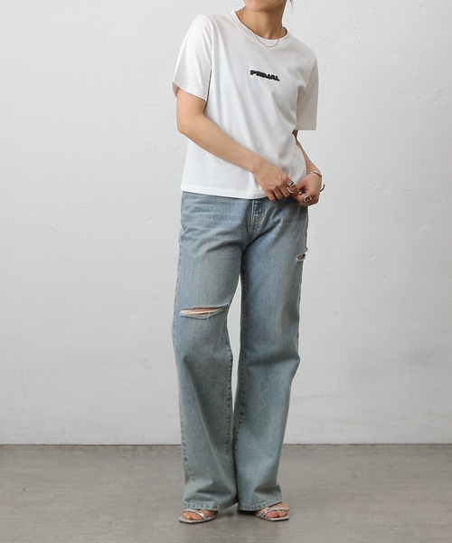 COLONY 2139（コロニートゥーワンスリーナイン）の「PRIMALプリントＴシャツ（Tシャツ/カットソー・レディース・オフホワイト/ブラック/ホワイト/ミント/イエロー・FREE）」の19枚目の写真