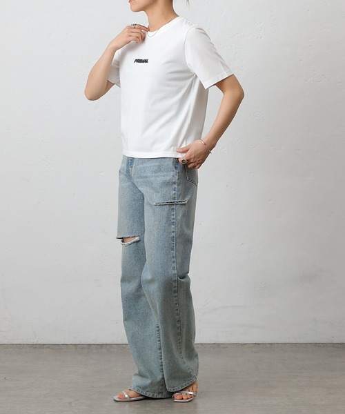 COLONY 2139（コロニートゥーワンスリーナイン）の「PRIMALプリントＴシャツ（Tシャツ/カットソー・レディース・オフホワイト/ブラック/ホワイト/ミント/イエロー・FREE）」の20枚目の写真