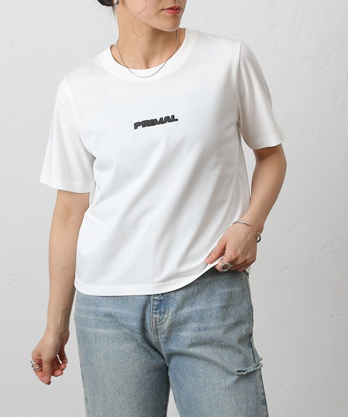 COLONY 2139（コロニートゥーワンスリーナイン）の「PRIMALプリントＴシャツ（Tシャツ/カットソー・レディース・オフホワイト/ブラック/ホワイト/ミント/イエロー・FREE）」の14枚目の写真