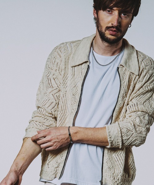 NO ID.（ノーアイディ）の「ab1775-ﾌﾗｯﾄﾘﾝｸﾁｪｰﾝIDﾌﾞﾚｽﾚｯﾄ（ブレスレット・メンズ・シルバー・ONE SIZE）」の3枚目の写真