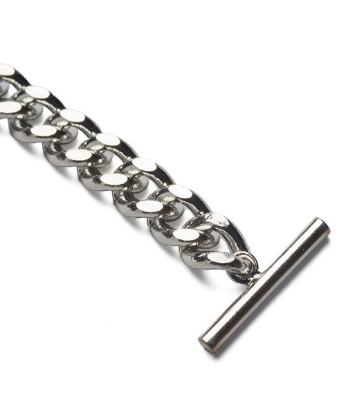 NO ID.（ノーアイディ）の「ab1775-ﾌﾗｯﾄﾘﾝｸﾁｪｰﾝIDﾌﾞﾚｽﾚｯﾄ（ブレスレット・メンズ・シルバー・ONE SIZE）」の15枚目の写真