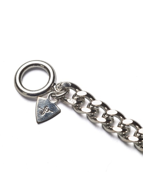 NO ID.（ノーアイディ）の「ab1775-ﾌﾗｯﾄﾘﾝｸﾁｪｰﾝIDﾌﾞﾚｽﾚｯﾄ（ブレスレット・メンズ・シルバー・ONE SIZE）」の16枚目の写真