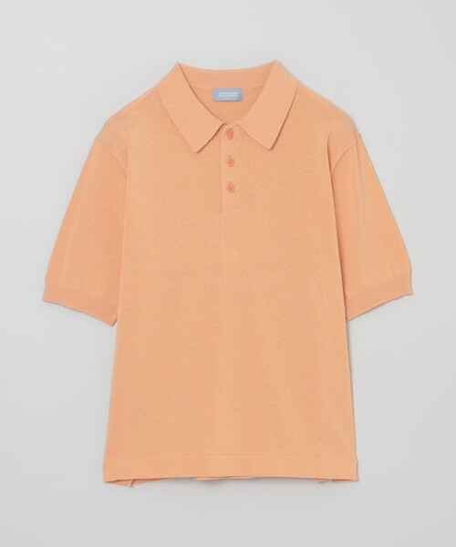 MACKINTOSH PHILOSOPHY(マッキントッシュ フィロソフィー)の「GREY LABEL リネンミックスニットポロ(ポロシャツ・レディース・ベージュ/ブラック/レッド系その他/オレンジ・6/2)」の4枚目の写真