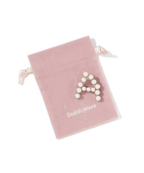 ROSE BUD(ローズバッド)の「(Sea’ds mara)Alphabet brooch A(ブローチ/コサージュ・レディース・ホワイト・ONE SIZE)」の5枚目の写真