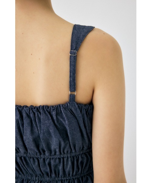 MOUSSY（マウジー）の「DENIM LIKE GABBY キャミソール（キャミソール・レディース・ライトブラック/オフホワイト/ブルー・FREE）」の13枚目の写真