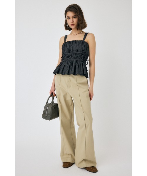 MOUSSY（マウジー）の「DENIM LIKE GABBY キャミソール（キャミソール・レディース・ライトブラック/オフホワイト/ブルー・FREE）」の20枚目の写真