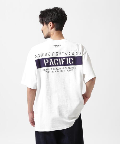 AVIREX（アヴィレックス）の「《WEB&DEPOT限定》SHEETING T-SHIRT "S.F.W" / シーチング 半袖Tシャツ / AVIREX / アヴィレックス（Tシャツ/カットソー・メンズ・チャコールグレー/ホワイト/ネイビー・2XL/L/M/XL）」の7枚目の写真