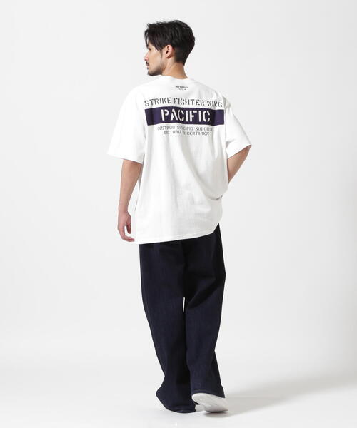 AVIREX（アヴィレックス）の「《WEB&DEPOT限定》SHEETING T-SHIRT "S.F.W" / シーチング 半袖Tシャツ / AVIREX / アヴィレックス（Tシャツ/カットソー・メンズ・チャコールグレー/ホワイト/ネイビー・2XL/L/M/XL）」の8枚目の写真