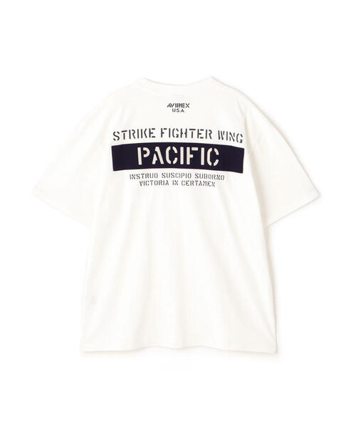 AVIREX（アヴィレックス）の「《WEB&DEPOT限定》SHEETING T-SHIRT "S.F.W" / シーチング 半袖Tシャツ / AVIREX / アヴィレックス（Tシャツ/カットソー・メンズ・チャコールグレー/ホワイト/ネイビー・2XL/L/M/XL）」の10枚目の写真