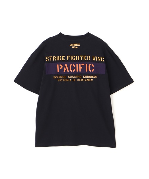 AVIREX（アヴィレックス）の「《WEB&DEPOT限定》SHEETING T-SHIRT "S.F.W" / シーチング 半袖Tシャツ / AVIREX / アヴィレックス（Tシャツ/カットソー・メンズ・チャコールグレー/ホワイト/ネイビー・2XL/L/M/XL）」の3枚目の写真