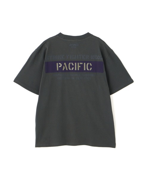 AVIREX（アヴィレックス）の「《WEB&DEPOT限定》SHEETING T-SHIRT "S.F.W" / シーチング 半袖Tシャツ / AVIREX / アヴィレックス（Tシャツ/カットソー・メンズ・チャコールグレー/ホワイト/ネイビー・2XL/L/M/XL）」の2枚目の写真