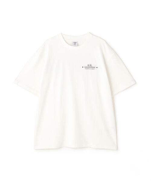 AVIREX（アヴィレックス）の「《WEB&DEPOT限定》SHEETING T-SHIRT "S.F.W" / シーチング 半袖Tシャツ / AVIREX / アヴィレックス（Tシャツ/カットソー・メンズ・チャコールグレー/ホワイト/ネイビー・2XL/L/M/XL）」の6枚目の写真