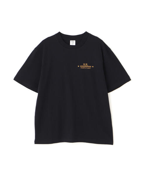 AVIREX（アヴィレックス）の「《WEB&DEPOT限定》SHEETING T-SHIRT "S.F.W" / シーチング 半袖Tシャツ / AVIREX / アヴィレックス（Tシャツ/カットソー・メンズ・チャコールグレー/ホワイト/ネイビー・2XL/L/M/XL）」の5枚目の写真