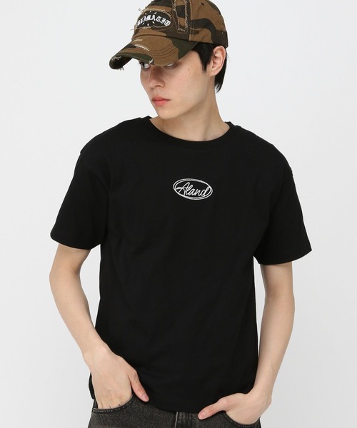 ALAND（エーランド）の「【UNISEX】ALAND／チェーンステッチ半袖T（Tシャツ/カットソー・レディース・ホワイト/ブラック・SMALL/MEDIUM/LARGE）」の2枚目の写真