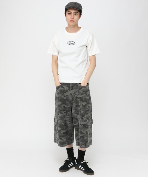 ALAND（エーランド）の「【UNISEX】ALAND／チェーンステッチ半袖T（Tシャツ/カットソー・レディース・ホワイト/ブラック・SMALL/MEDIUM/LARGE）」の3枚目の写真
