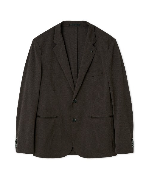 AOURE(アウール)の「F.DOTTI JERSEY SU JK(テーラードジャケット・メンズ・チャコールグレー/ベージュ/ネイビー・LARGE/MEDIUM)」の2枚目の写真