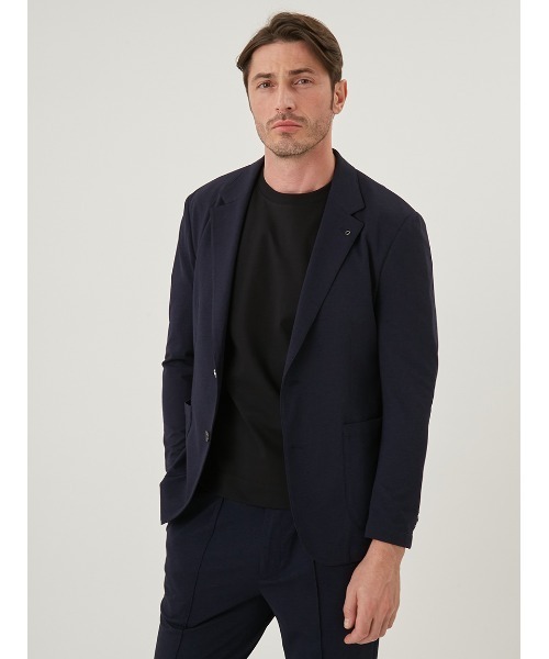 AOURE(アウール)の「F.DOTTI JERSEY SU JK(テーラードジャケット・メンズ・チャコールグレー/ベージュ/ネイビー・LARGE/MEDIUM)」の7枚目の写真