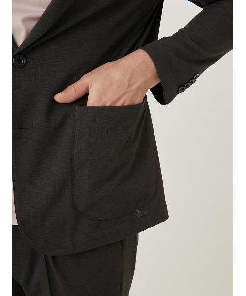 AOURE(アウール)の「F.DOTTI JERSEY SU JK(テーラードジャケット・メンズ・チャコールグレー/ベージュ/ネイビー・LARGE/MEDIUM)」の12枚目の写真