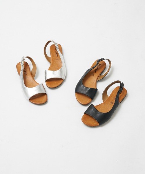 collex（コレックス）の「【MARKO/マルコ】バックストラップサンダル（サンダル・レディース・シルバー/ブラック・36/37/38）」の3枚目の写真