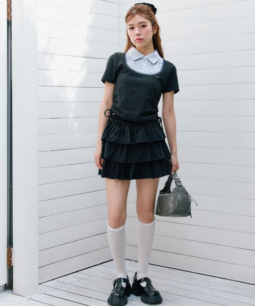 OLIVE des OLIVEワンピース セール】ノースリーブシャツミニワンピース（ワンピース