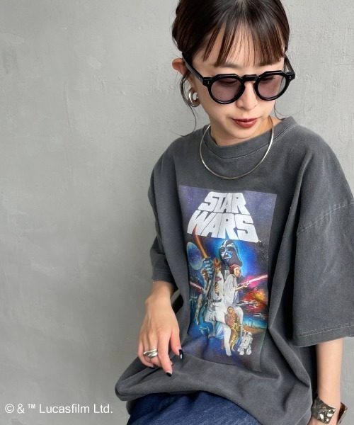 新品未使用【グッドロックスピード】スターウォーズ tシャツ M チャコールグレー GOOD ROCK SPEED [グッドロックスピード] 別注 / STAR WARS