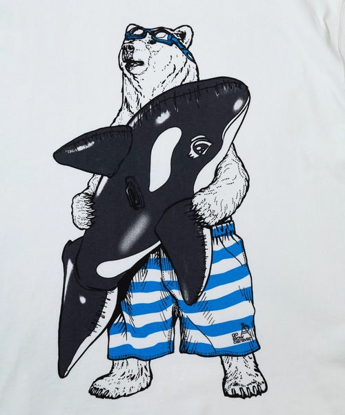 go slow caravan(ゴースローキャラバン)の「USA/C プールクマ BIG TEE(Tシャツ/カットソー・メンズ・ブラック/グリーン/ホワイト・MEDIUM/LARGE/X-LARGE)」の12枚目の写真