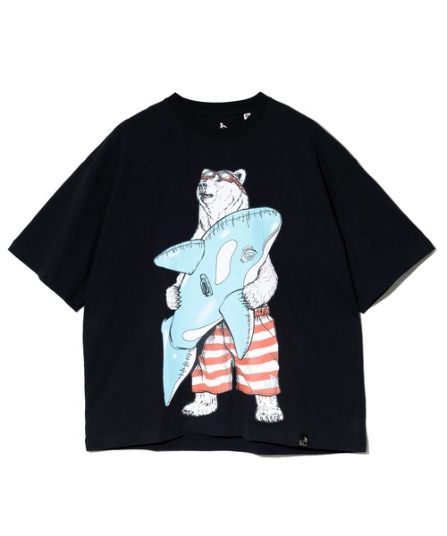 go slow caravan(ゴースローキャラバン)の「USA/C プールクマ BIG TEE(Tシャツ/カットソー・メンズ・ブラック/グリーン/ホワイト・MEDIUM/LARGE/X-LARGE)」の14枚目の写真