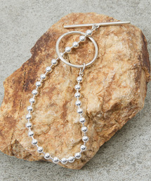 20/80（テゥエンティーエイティー）の「20/80 トゥエンティーエイティー / STERLING SILVER BIG T BAR  BALL CHAIN BRACELET 4mm WIDTH スターリングシルバー925 ビッグTバーボールチェーンブレスレット / AB060（ブレスレット）」