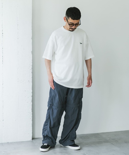 PENNEYS（ぺニーズ）の「『XLサイズ/WEB限定』『別注』PENNEYS×DOORS　THEFOX 鹿の子ショートスリーブT（Tシャツ/カットソー・メンズ・ライトグレー/ホワイト/ネイビー/パープル・X-LARGE/LARGE/MEDIUM）」の9枚目の写真