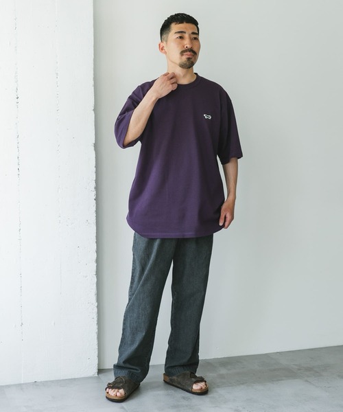 PENNEYS（ぺニーズ）の「『XLサイズ/WEB限定』『別注』PENNEYS×DOORS　THEFOX 鹿の子ショートスリーブT（Tシャツ/カットソー・メンズ・ライトグレー/ホワイト/ネイビー/パープル・X-LARGE/LARGE/MEDIUM）」の21枚目の写真