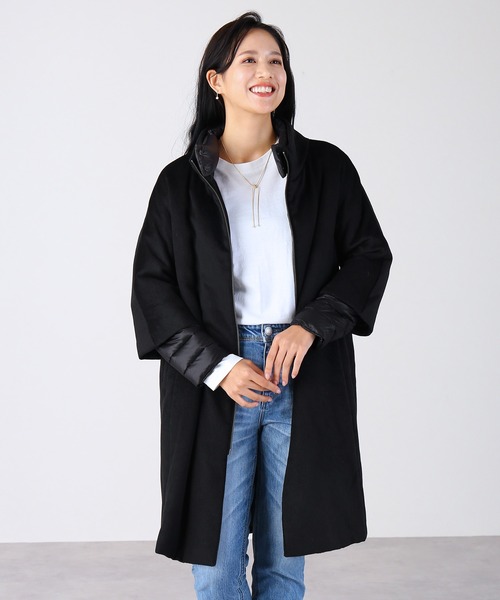 sankyo shokai(サンキョウショウカイ)の「カシミヤコートダウン80% 秋冬コート(その他アウター・レディース・サンドベージュ/ブラック・9号/11号/13号)」の7枚目の写真