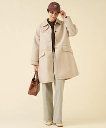 マルティニーク　コート　ノーカラー　ホワイト 中古・古着通販】martinique (マルティニーク) ノーカラー