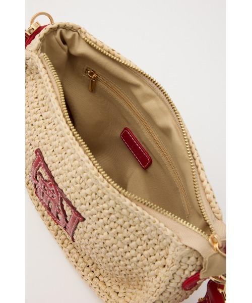 rienda（リエンダ）の「ロゴムーンバッグ（ショルダーバッグ・レディース・ブラウン/レッド・FREE）」の9枚目の写真