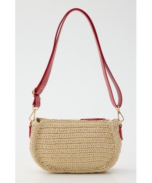 rienda（リエンダ）の「ロゴムーンバッグ（ショルダーバッグ・レディース・ブラウン/レッド・FREE）」の4枚目の写真