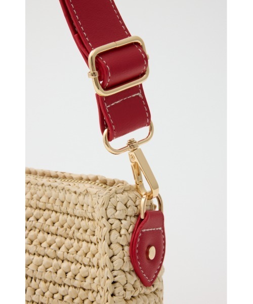 rienda（リエンダ）の「ロゴムーンバッグ（ショルダーバッグ・レディース・ブラウン/レッド・FREE）」の7枚目の写真