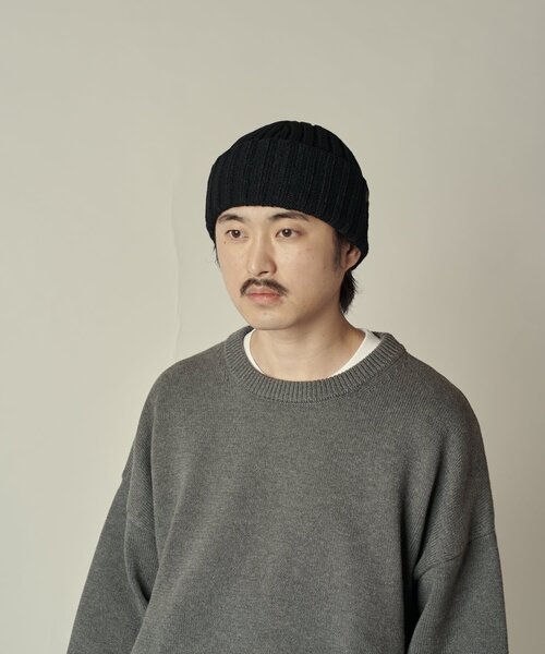 CPH（シーピーエイチ）の「【CPH】cuff knit cap/corpilon（ニットキャップ/ビーニー・メンズ・ブラック/グリーン・FREE）」の9枚目の写真