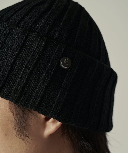 CPH（シーピーエイチ）の「【CPH】cuff knit cap/corpilon（ニットキャップ/ビーニー・メンズ・ブラック/グリーン・FREE）」の11枚目の写真