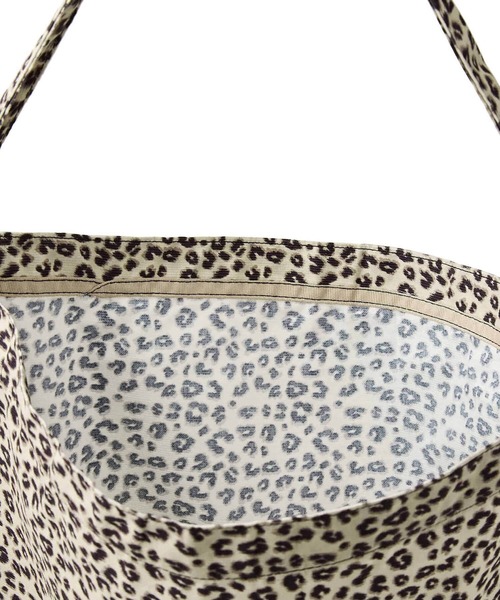 EMIS(イミス)の「LEOPARD CORDUROY ECO BAG(エコバッグ/サブバッグ・レディース・パープル/クリーム・FREE)」の6枚目の写真
