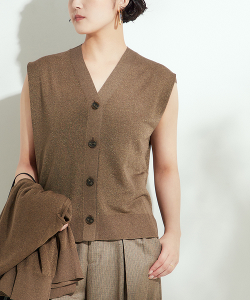 journal standard L'essage（ジャーナルスタンダードレサージュ）の「《追加》GALAXYベスト（ベスト・レディース・ベージュ/チャコールグレー/ネイビー・FREE）」の2枚目の写真