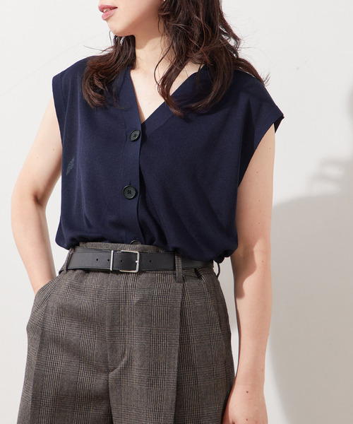 journal standard L'essage（ジャーナルスタンダードレサージュ）の「《追加》GALAXYベスト（ベスト・レディース・ベージュ/チャコールグレー/ネイビー・FREE）」の3枚目の写真