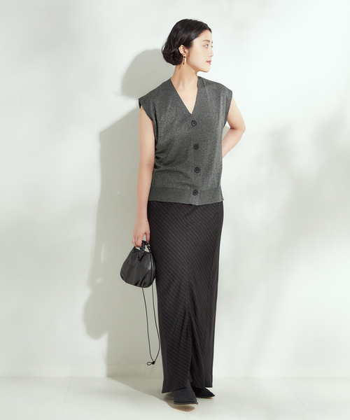 journal standard L'essage（ジャーナルスタンダードレサージュ）の「《追加》GALAXYベスト（ベスト・レディース・ベージュ/チャコールグレー/ネイビー・FREE）」の4枚目の写真