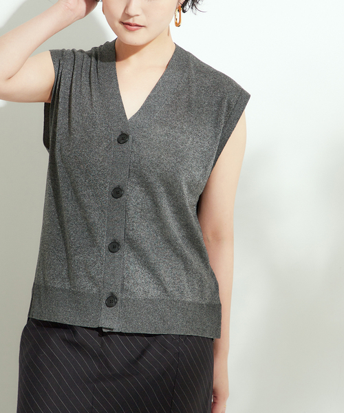 journal standard L'essage（ジャーナルスタンダードレサージュ）の「《追加》GALAXYベスト（ベスト・レディース・ベージュ/チャコールグレー/ネイビー・FREE）」の9枚目の写真