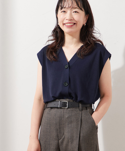 journal standard L'essage（ジャーナルスタンダードレサージュ）の「《追加》GALAXYベスト（ベスト・レディース・ベージュ/チャコールグレー/ネイビー・FREE）」の17枚目の写真