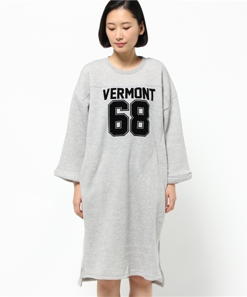 SEVENDAYS=SUNDAY（セブンデイズサンデイ）の「ナンバリング裏起毛　ワンピース（ワンピース・レディース・カーキ/ネイビー/杢グレー・MEDIUM/LARGE）」の10枚目の写真
