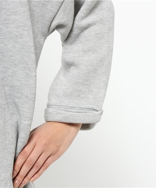 SEVENDAYS=SUNDAY（セブンデイズサンデイ）の「ナンバリング裏起毛　ワンピース（ワンピース・レディース・カーキ/ネイビー/杢グレー・MEDIUM/LARGE）」の4枚目の写真