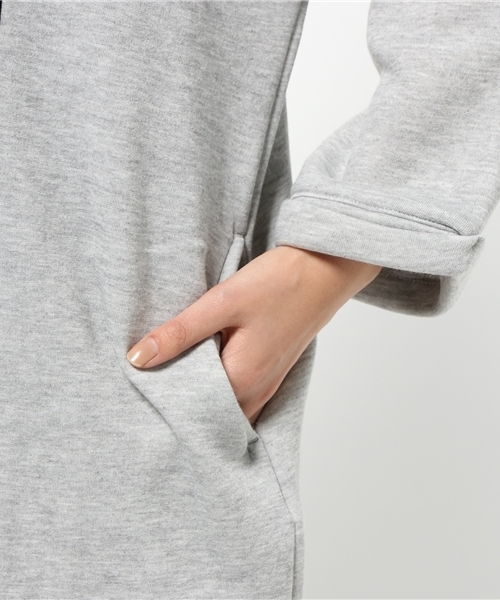 SEVENDAYS=SUNDAY（セブンデイズサンデイ）の「ナンバリング裏起毛　ワンピース（ワンピース・レディース・カーキ/ネイビー/杢グレー・MEDIUM/LARGE）」の5枚目の写真