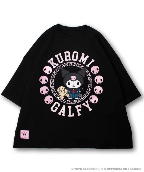 GALFY(ガルフィー)の「【GALFY/ガルフィー】×【KUROMI/クロミ】みんな大好きボンディングBIG TEE(Tシャツ/カットソー・メンズ・パープル/オフホワイト/ブラック・L/XL)」の4枚目の写真