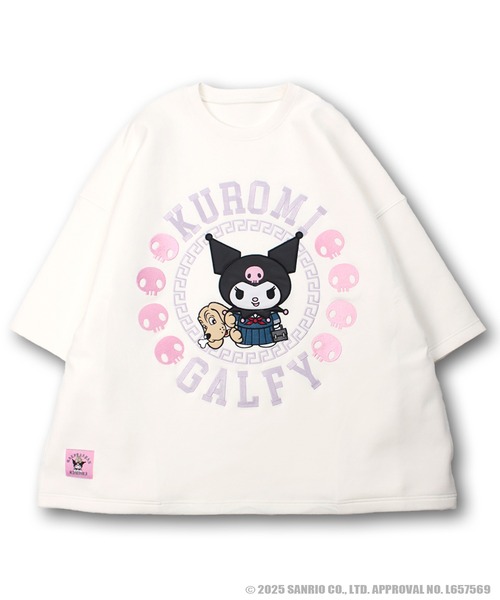 GALFY(ガルフィー)の「【GALFY/ガルフィー】×【KUROMI/クロミ】みんな大好きボンディングBIG TEE(Tシャツ/カットソー・メンズ・パープル/オフホワイト/ブラック・L/XL)」の15枚目の写真